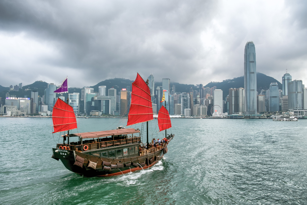 Victoria,Habour,,Hong,Kong,-,March,21,2019:,Iconic,Traditional