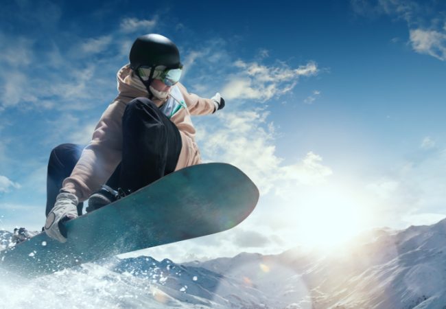 Snowboarder,In,Action.,Extreme,Winter,Sports.