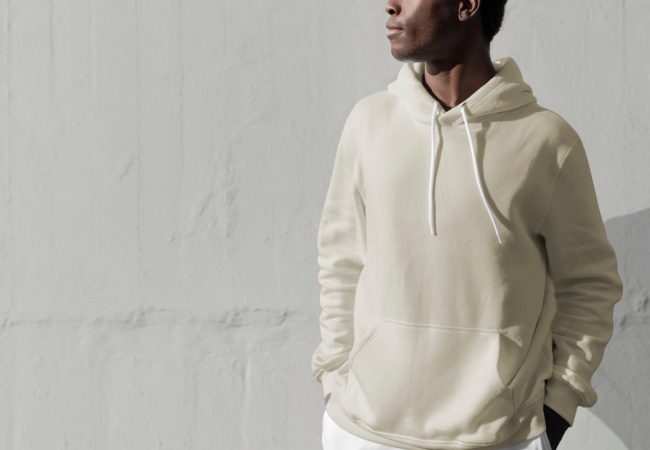 Man,In,White,Hoodie,Streetwear,Men's,Apparel,Fashion